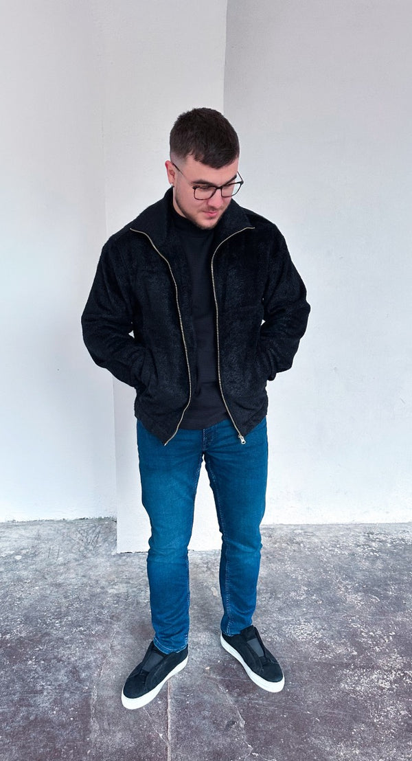 Jacka- Soft zip svart